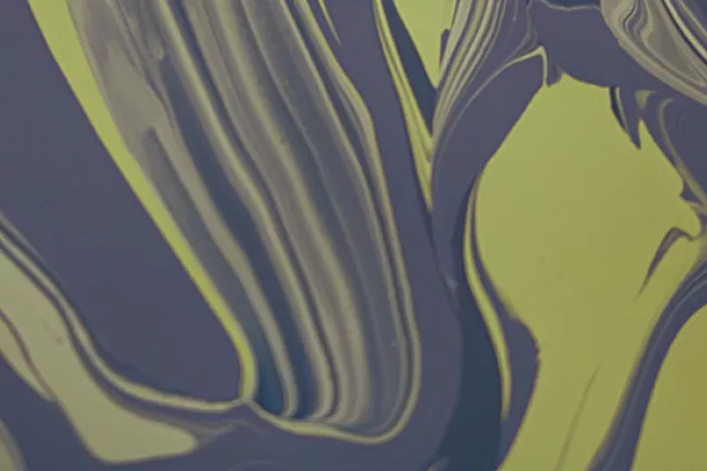Photo showing green and black marbling.